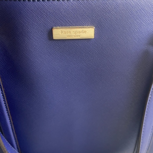 Kate Spade Newbury Lane Blue Bag purse tote - Picture 3 of 11